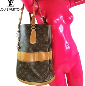 🦄👜🦄LOUIS VUITTON  BUCKET GM LARGE AUTH🦄👜🦄